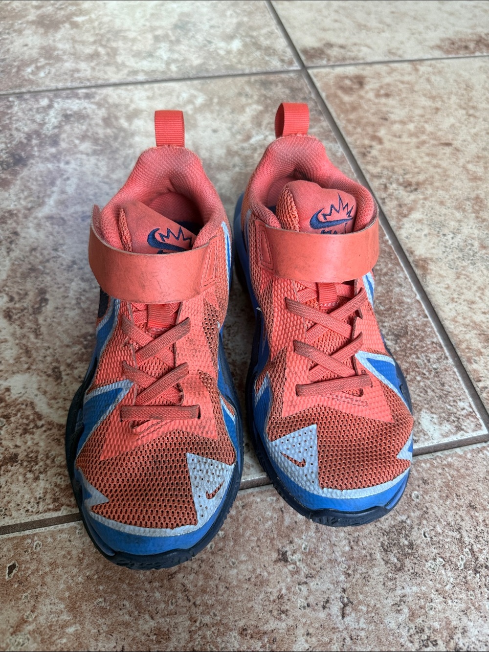 Kids Athletic Sneakers in Orange and Blue - Brand: